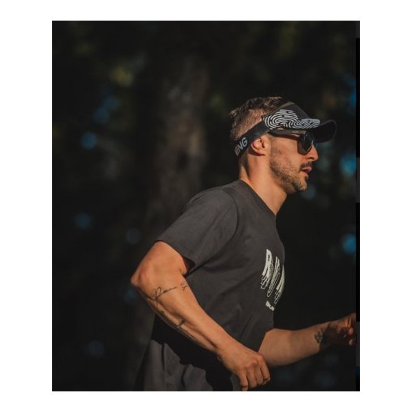 viseira para corrida hupi biometria preto branco 7572