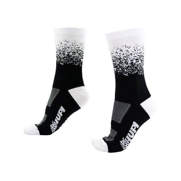 meia splash preto branco hupi 6446