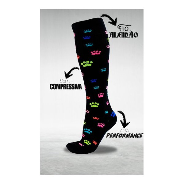 meia longa hupi love pets colors 11307