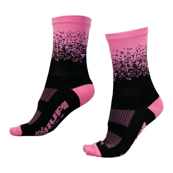meia hupi splash preto rosa lt para pes menores 24261