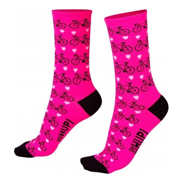 meia hupi rosa love bike 2523