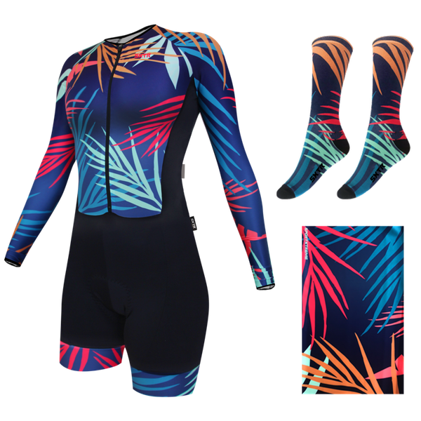 kit macaquinho ciclismo magnolia ml