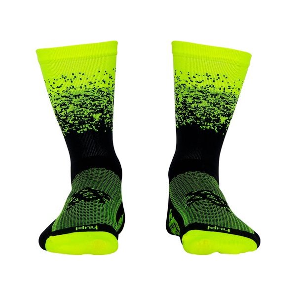 meia hupi splash amarelo neon preto 638601f064173