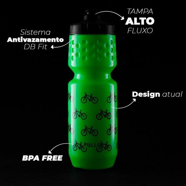 garrafa pullo bike verde neon 750ml 11783