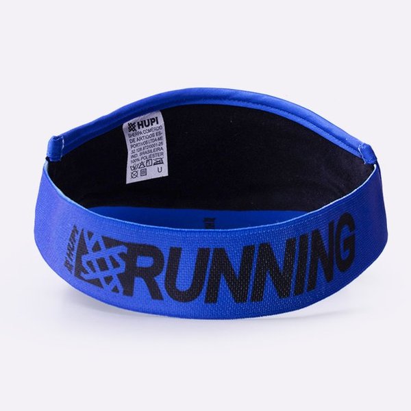 viseira para corrida hupi run azul liso 66aa8c12665f2