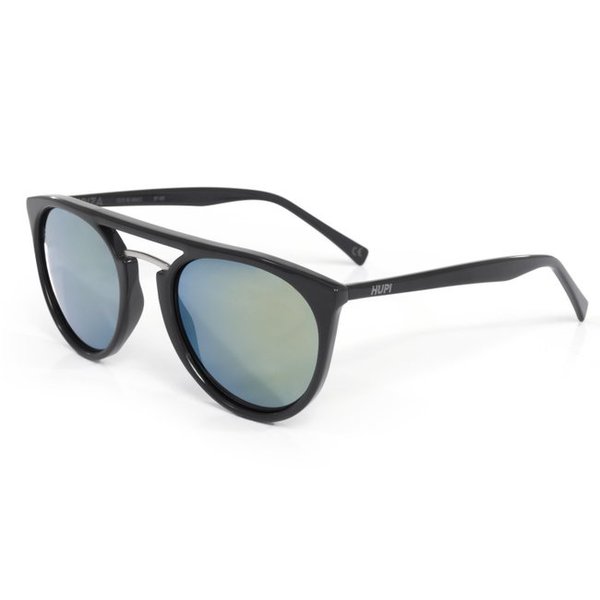 oculos hupi ibiza preto brilho lente verde espelhada 7279