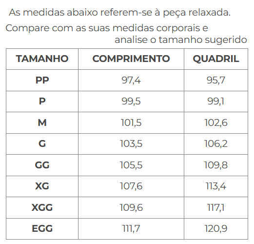 medidas calca casual masc doug