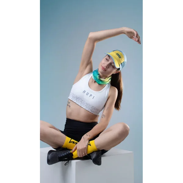 bone para corrida hupi run azul amarelo 6876aed185dcd
