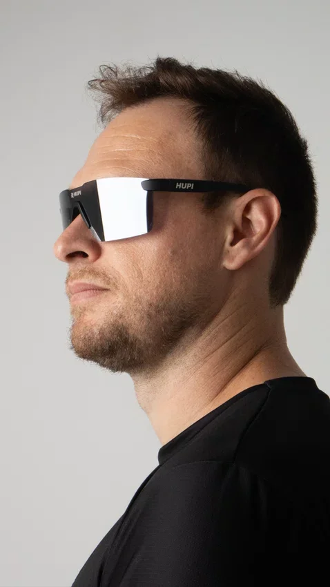 oculos hupi nitro preto lente prata espelhado 699dd325e9221