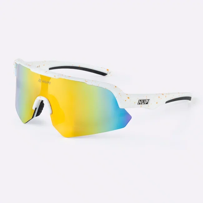 oculos hupi core branco lente dourado espelhado 699886c7b29b3
